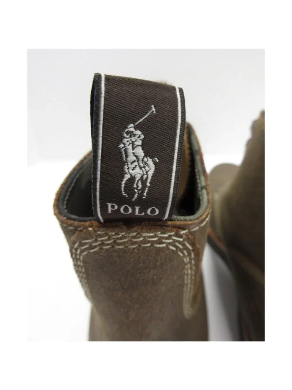 Polo Country Ralph Lauren Boots 11 D Suede Leather RL Army Camo Lined